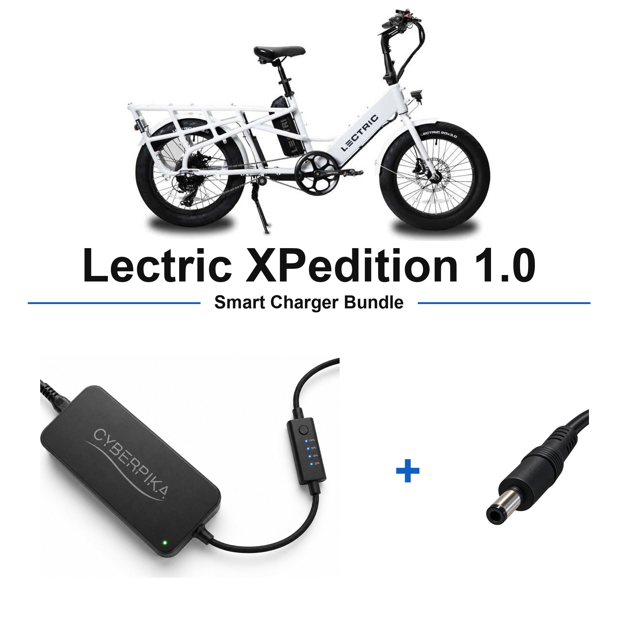 Lectric XPedition 1.0 CyberPika smart charger bundle