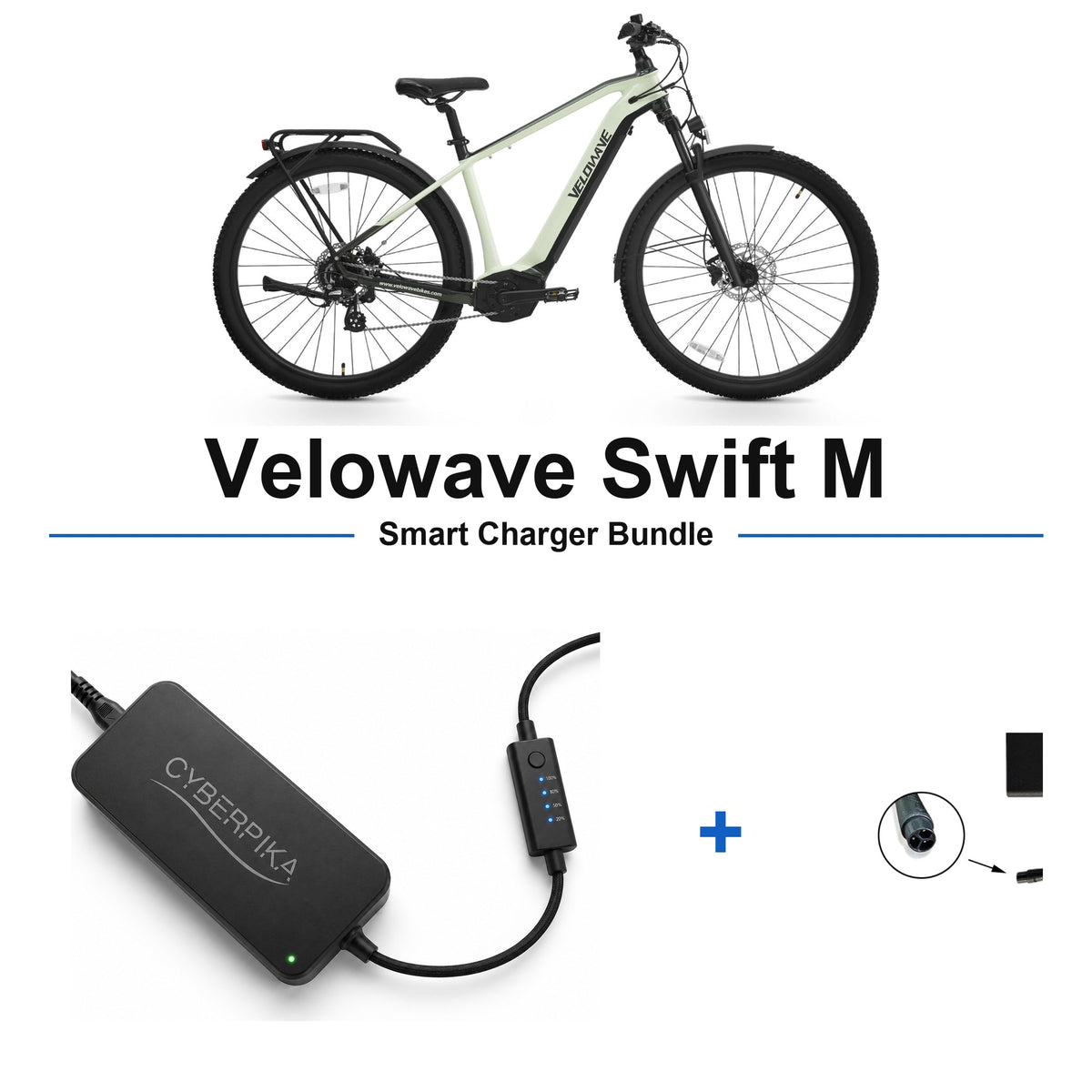 Velowave Swift M CyberPika smart charger bundle