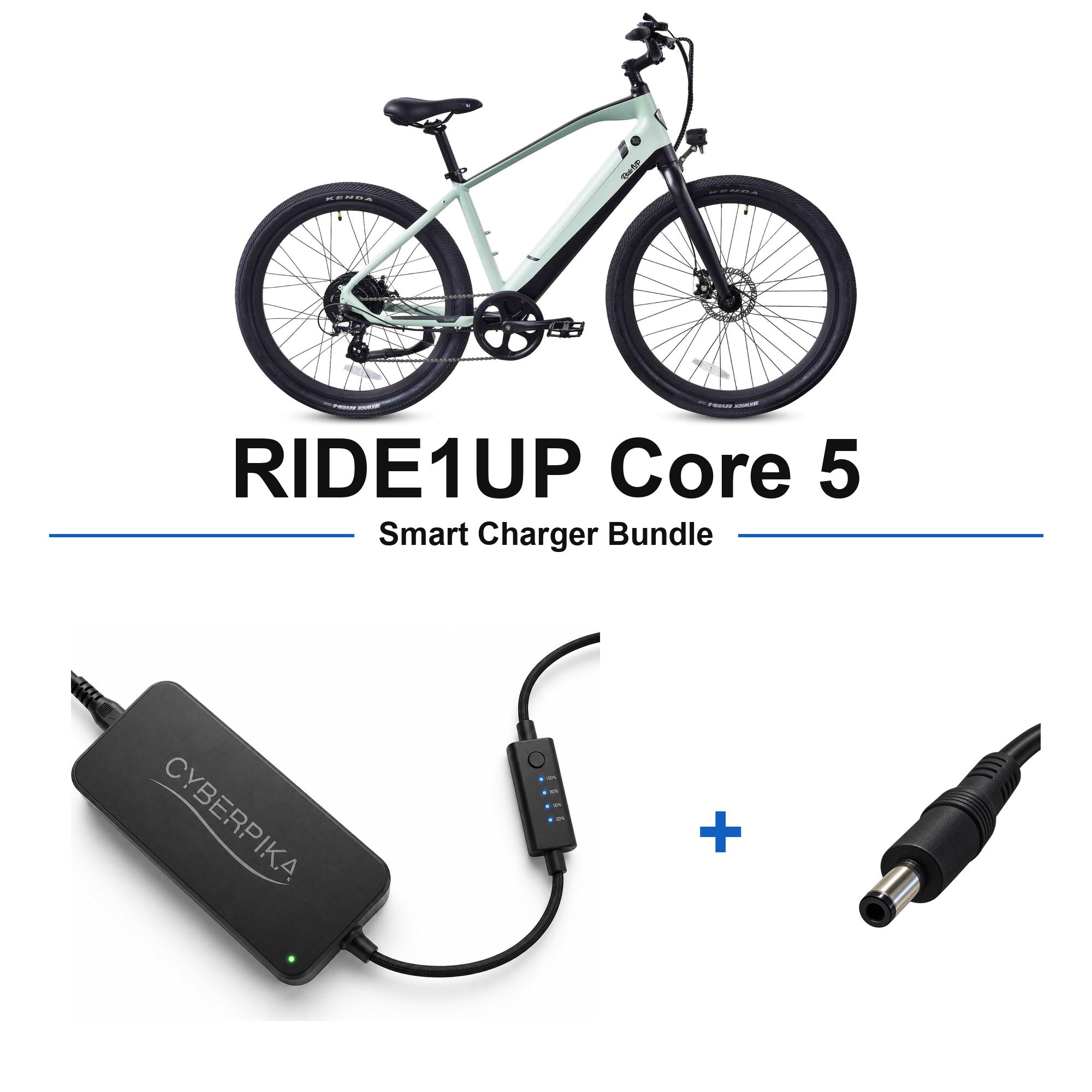RIDE1UP Core 5 CyberPika smart charger bundle