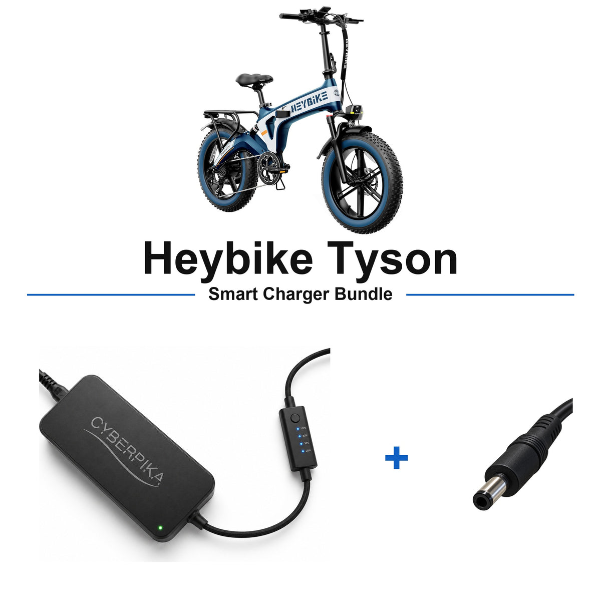 Heybike Tyson CyberPika smart charger bundle