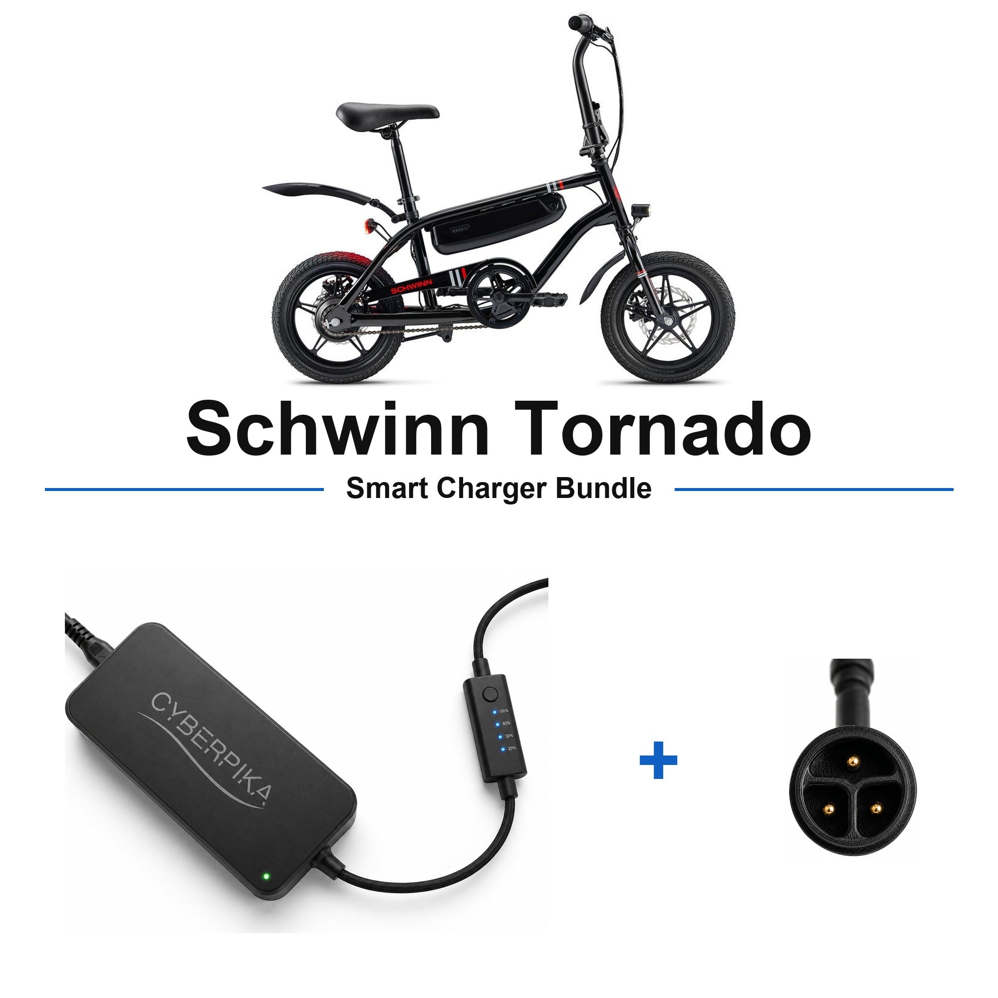Schwinn Tornado CyberPika smart charger bundle