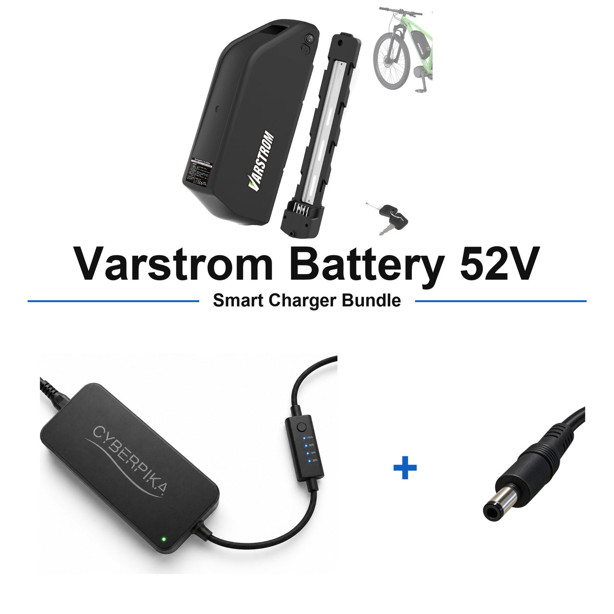 Varstrom Battery 52V CyberPika smart charger bundle