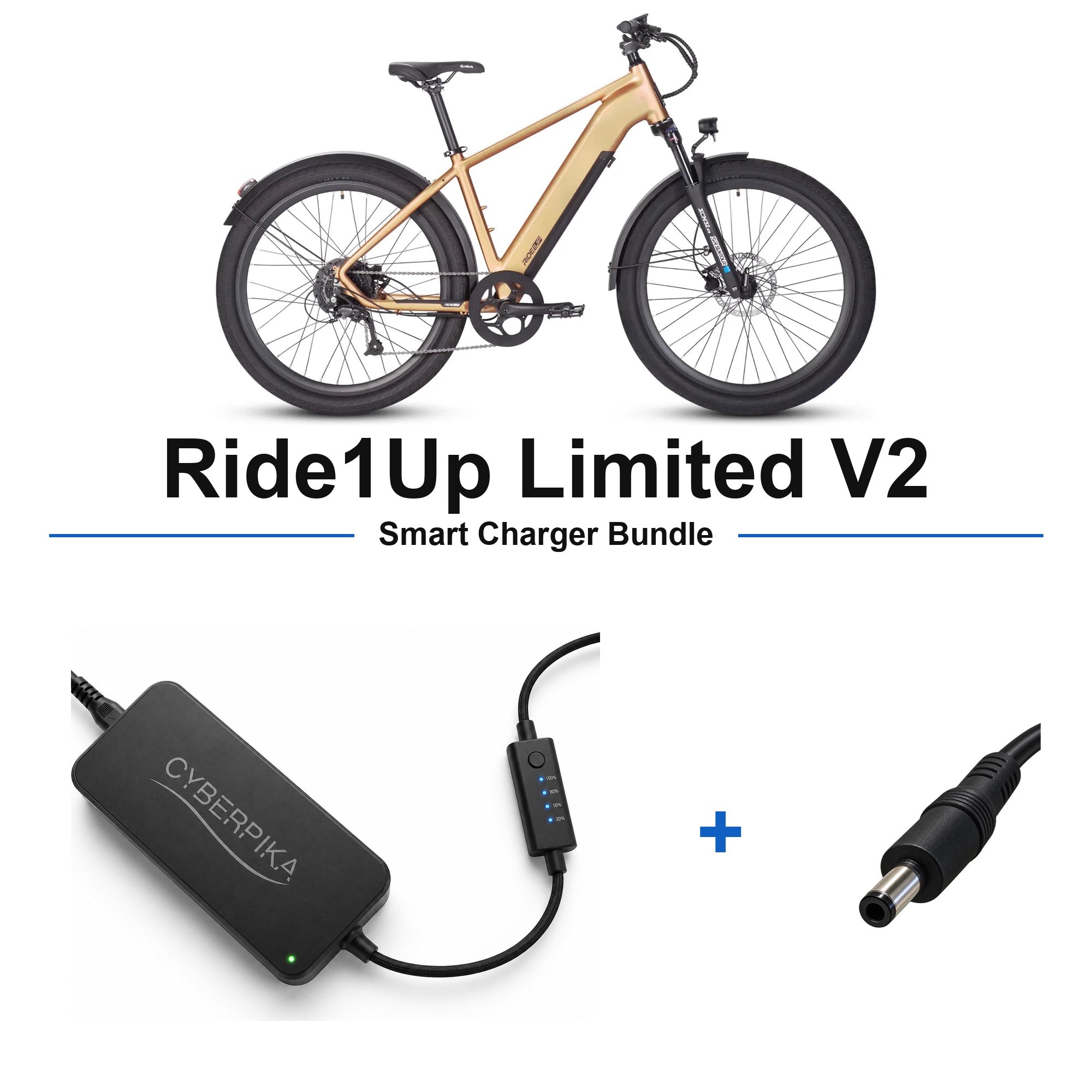 Ride1Up Limited V2 CyberPika smart charger bundle