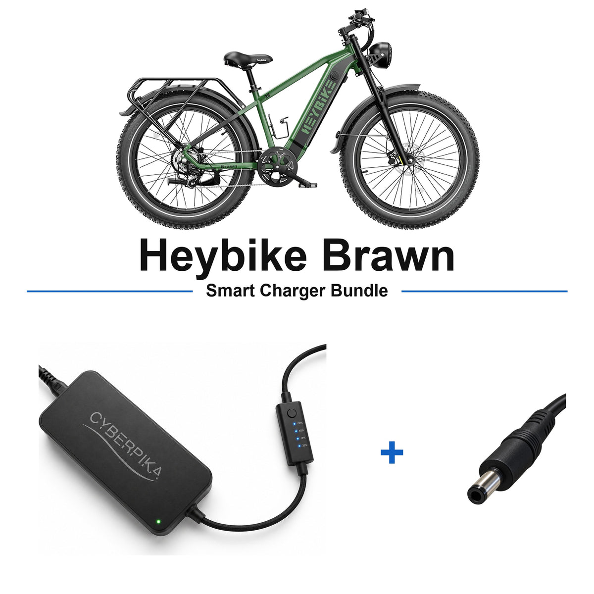 Heybike Brawn CyberPika smart charger bundle