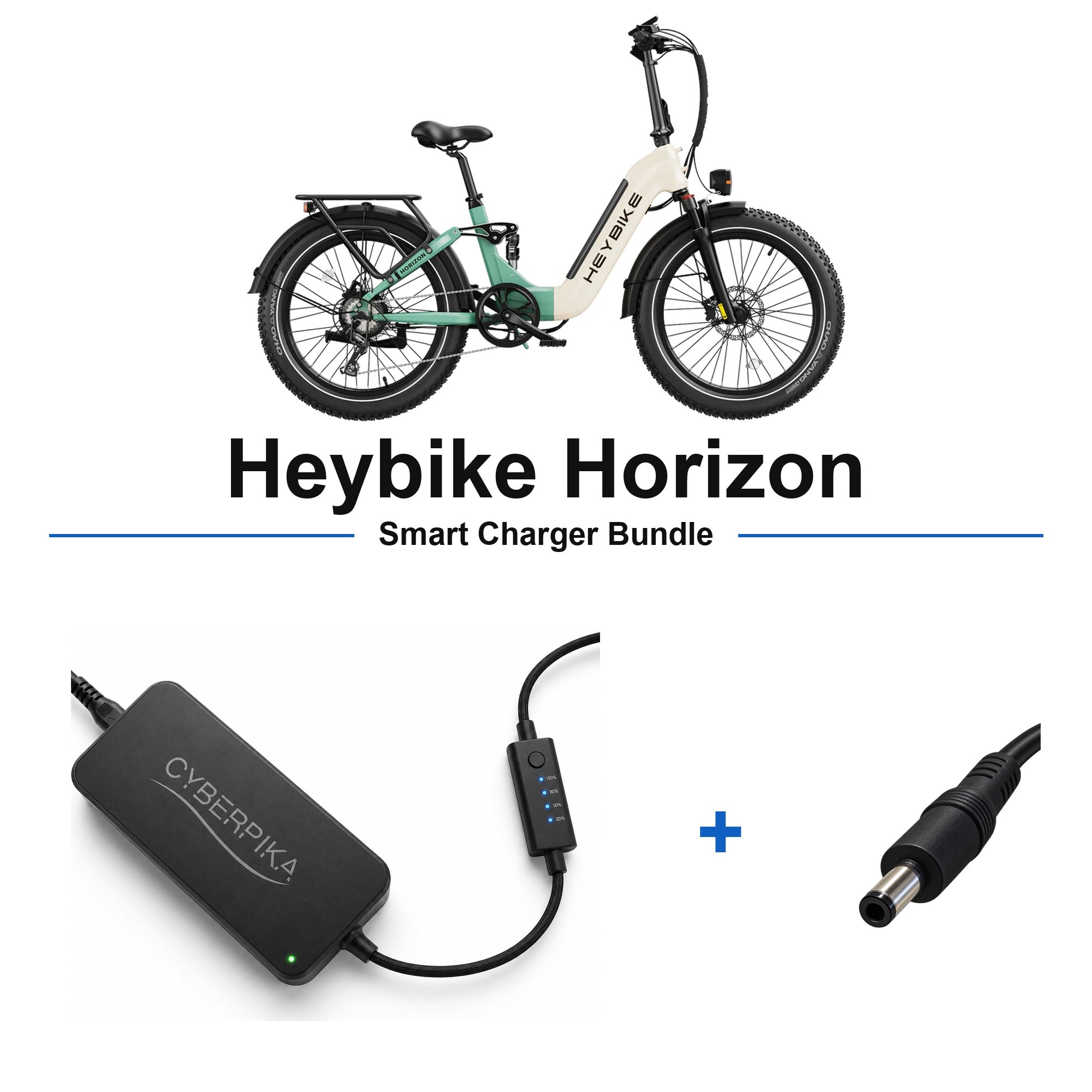 Heybike Horizon CyberPika smart charger bundle