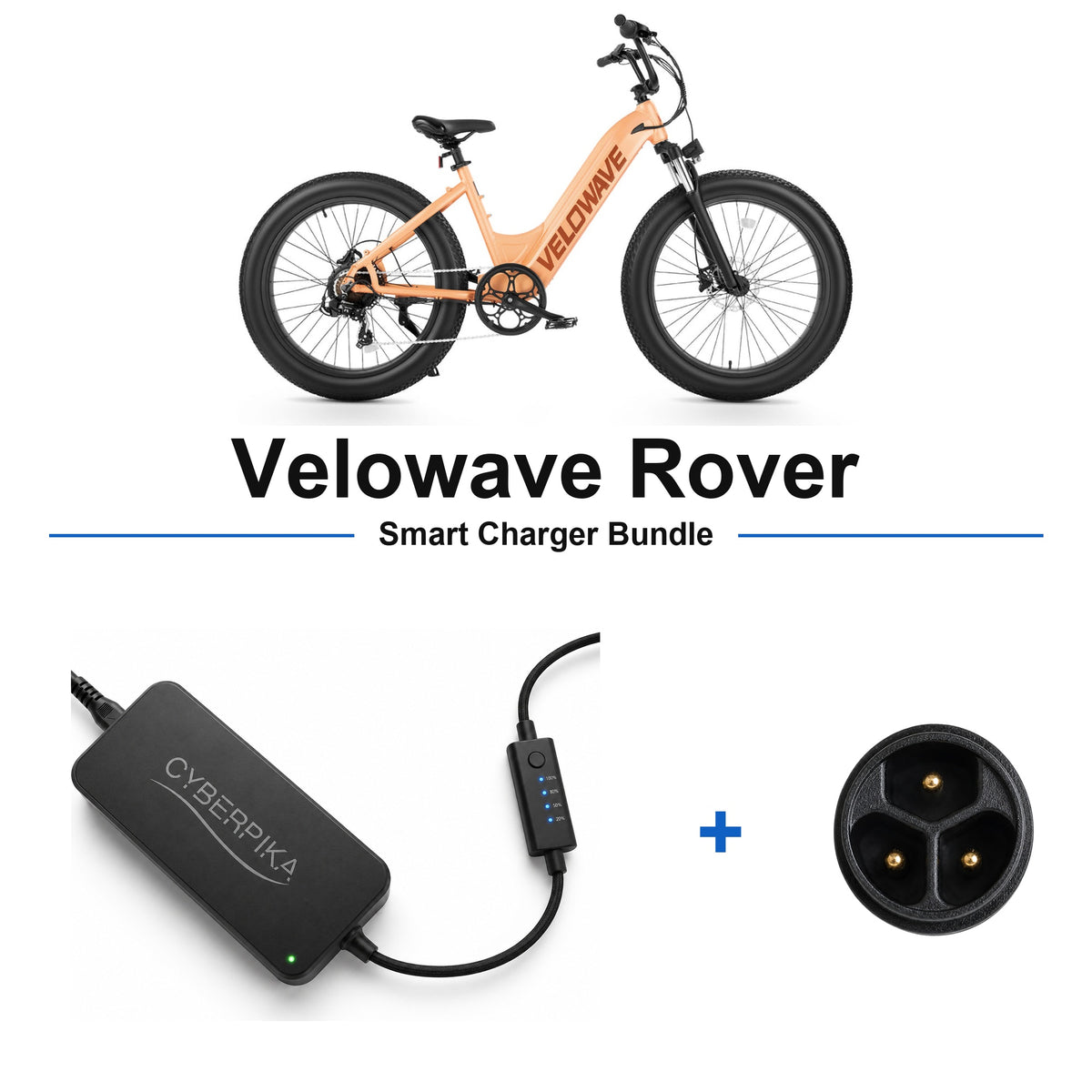 Velowave Rover CyberPika smart charger bundle