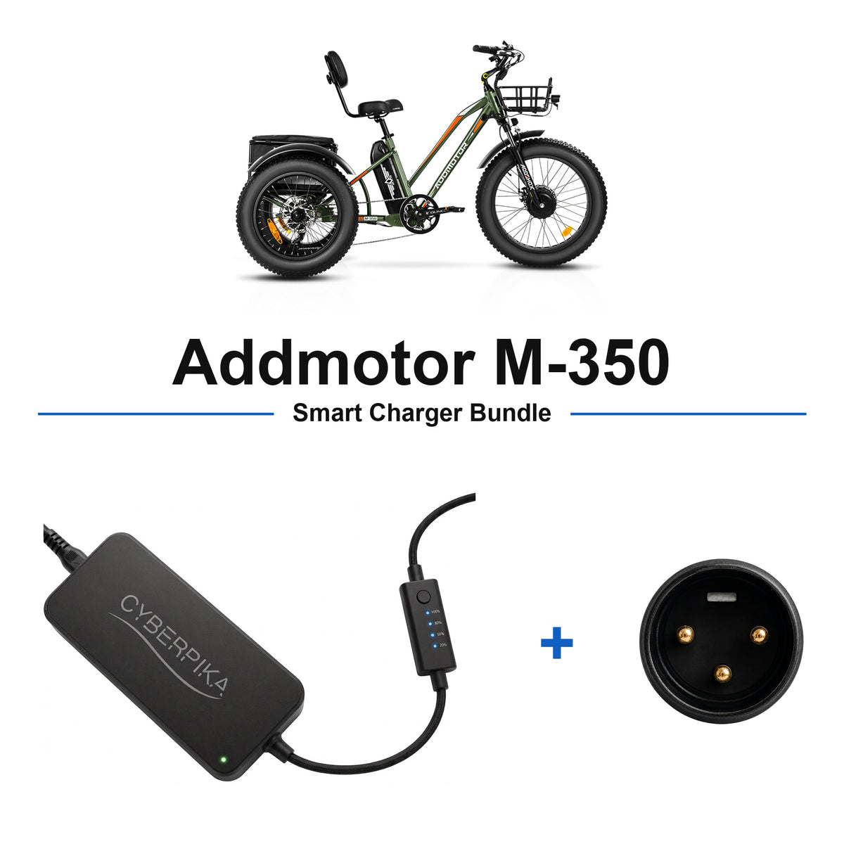 Addmotor M-350 CyberPika smart charger bundle