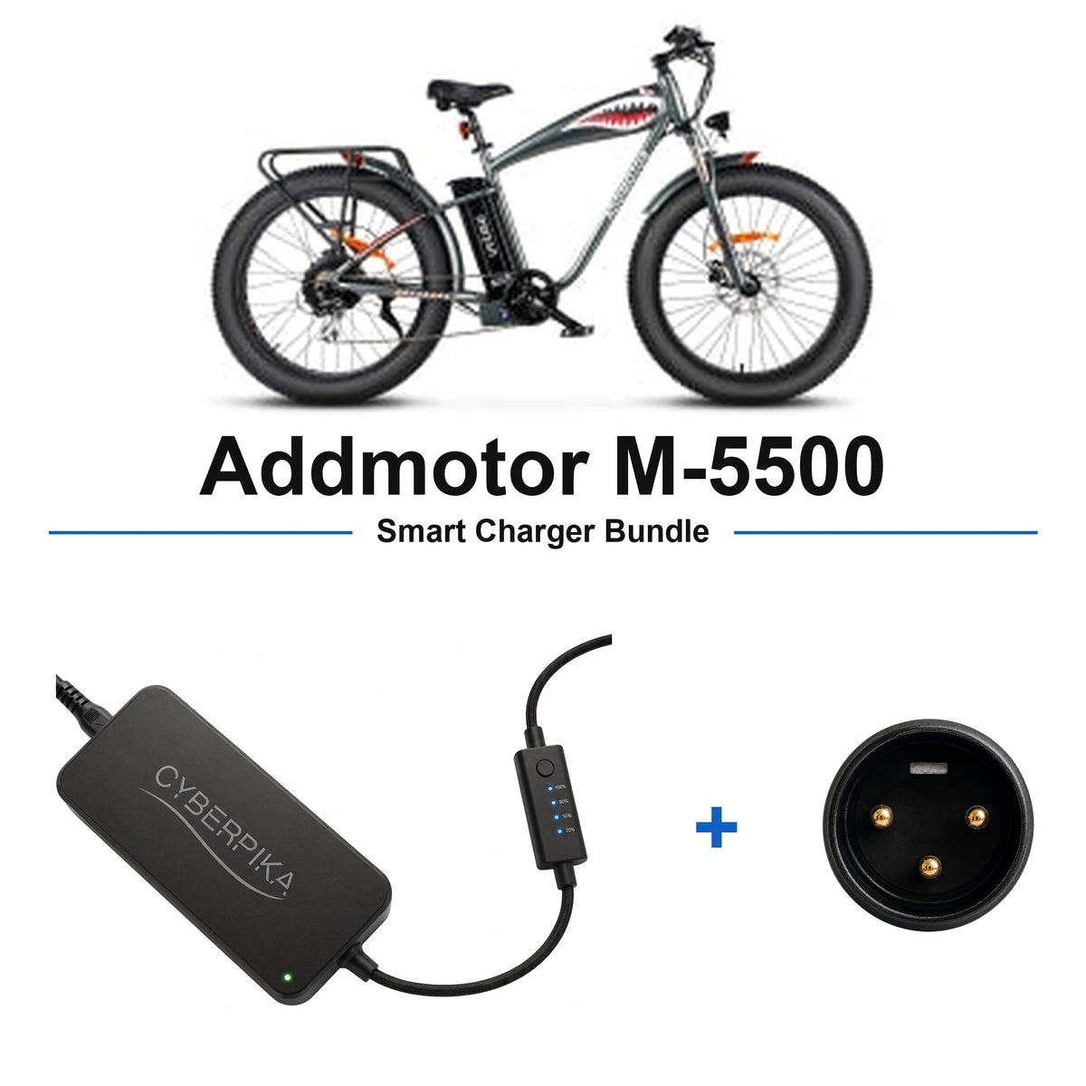 Addmotor M-5500 CyberPika smart charger bundle