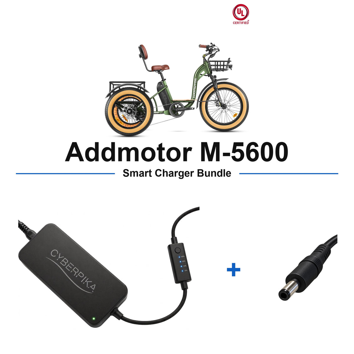 Addmotor M-5600 CyberPika smart charger bundle