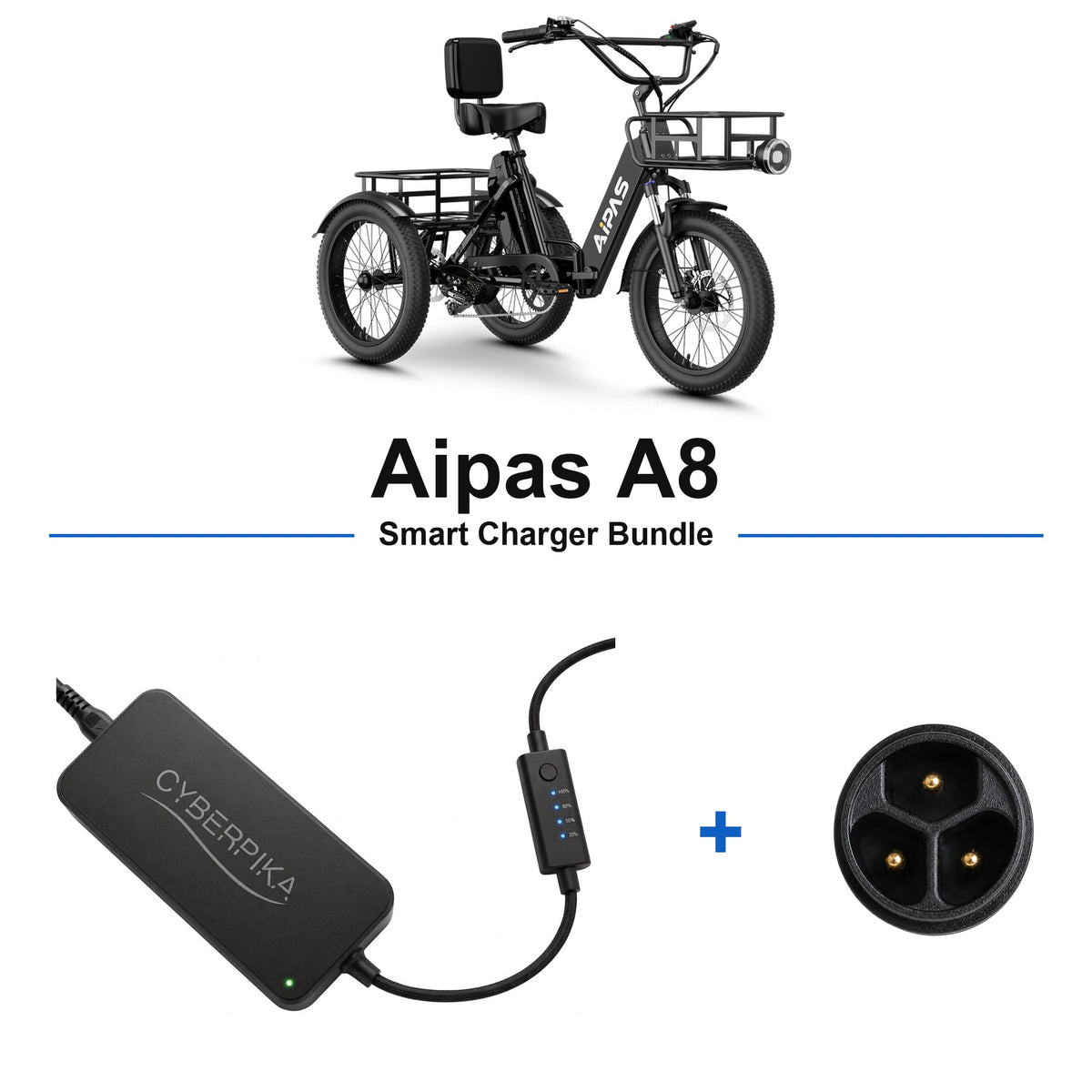 Aipas A8 CyberPika smart charger bundle