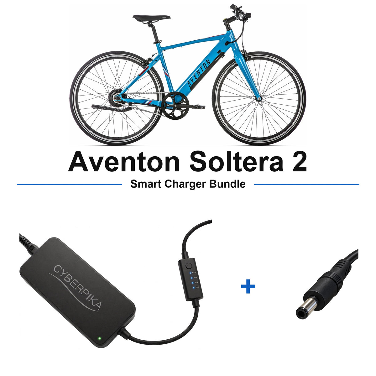 Aventon Soltera 2 CyberPika smart charger bundle