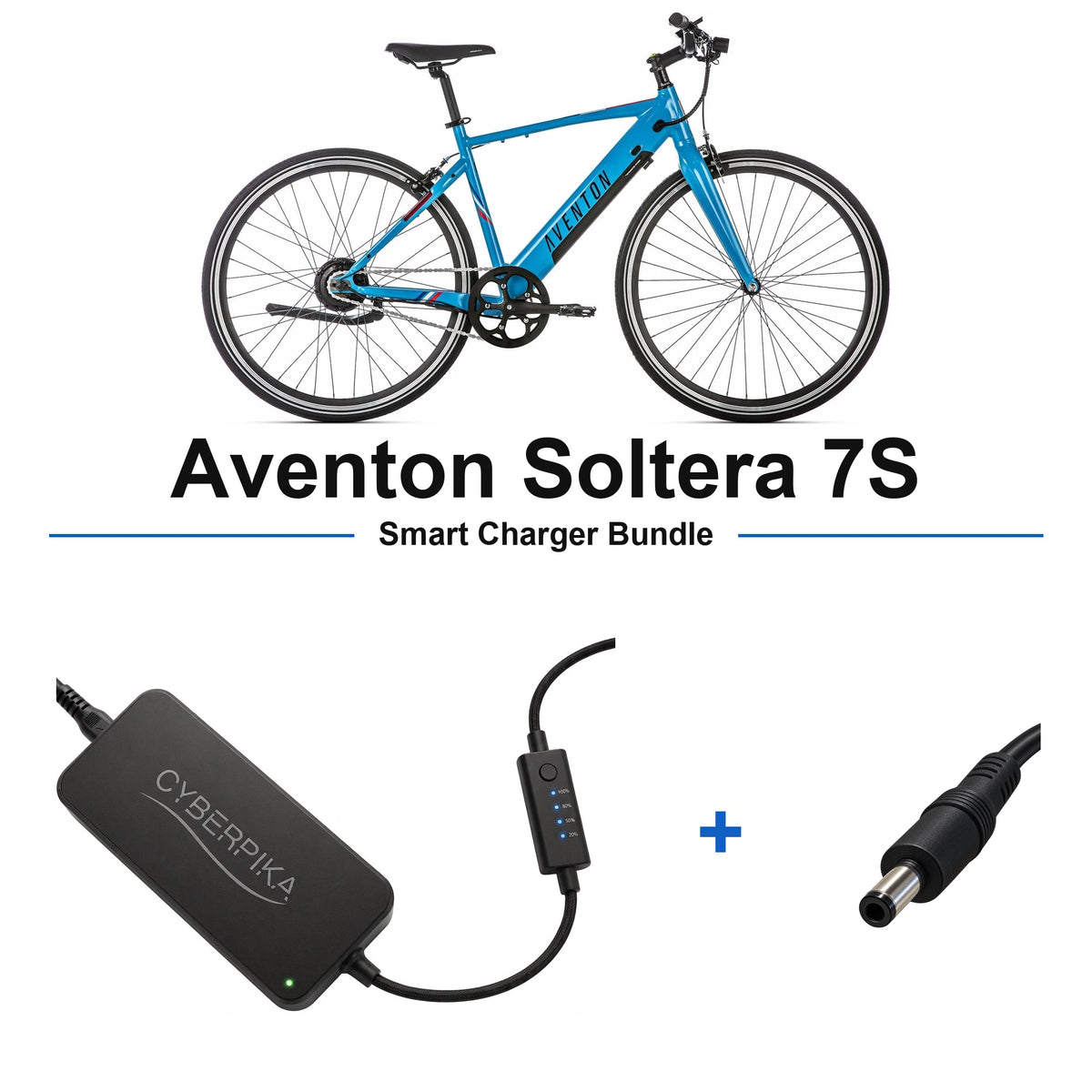 Aventon Soltera 7S CyberPika smart charger bundle