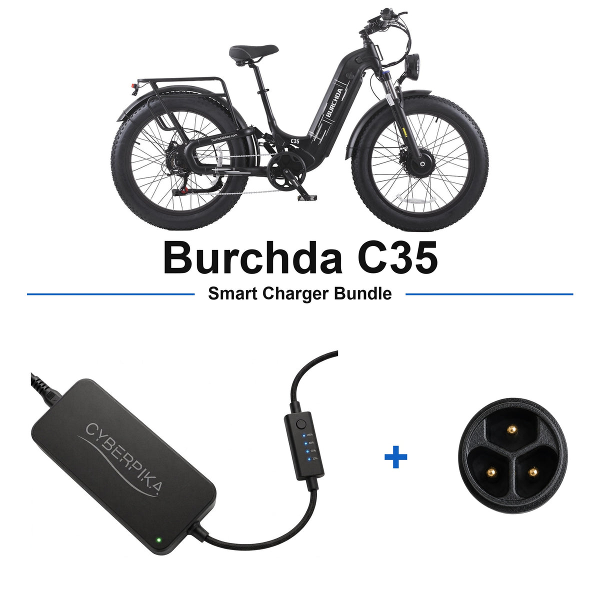 Burchda C35 CyberPika smart charger bundle