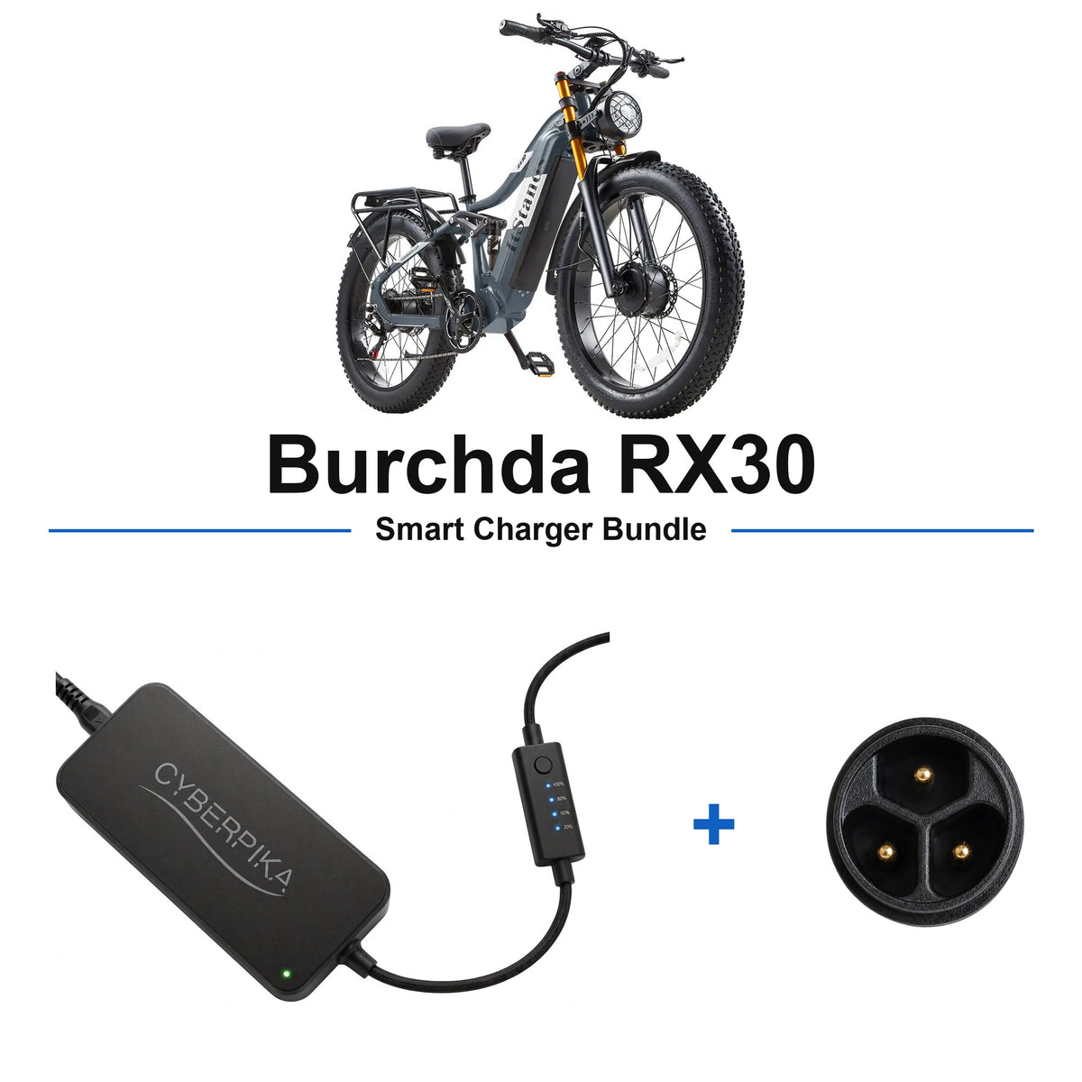Burchda RX30 CyberPika smart charger bundle