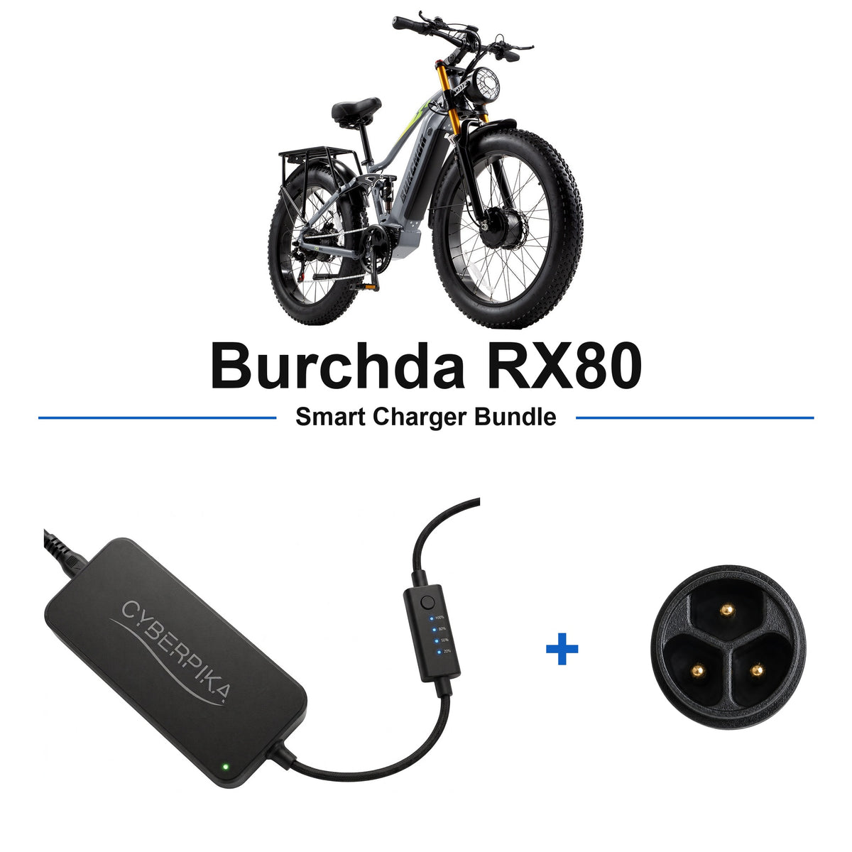 Burchda RX80 CyberPika smart charger bundle