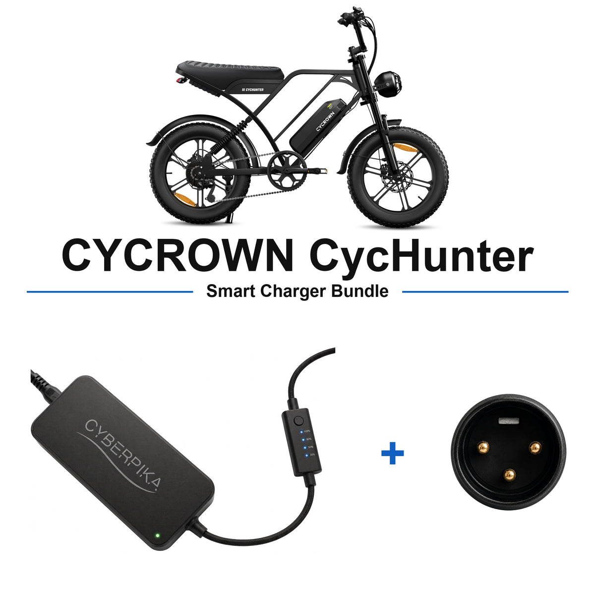 CYCROWN CycHunter CyberPika smart charger bundle