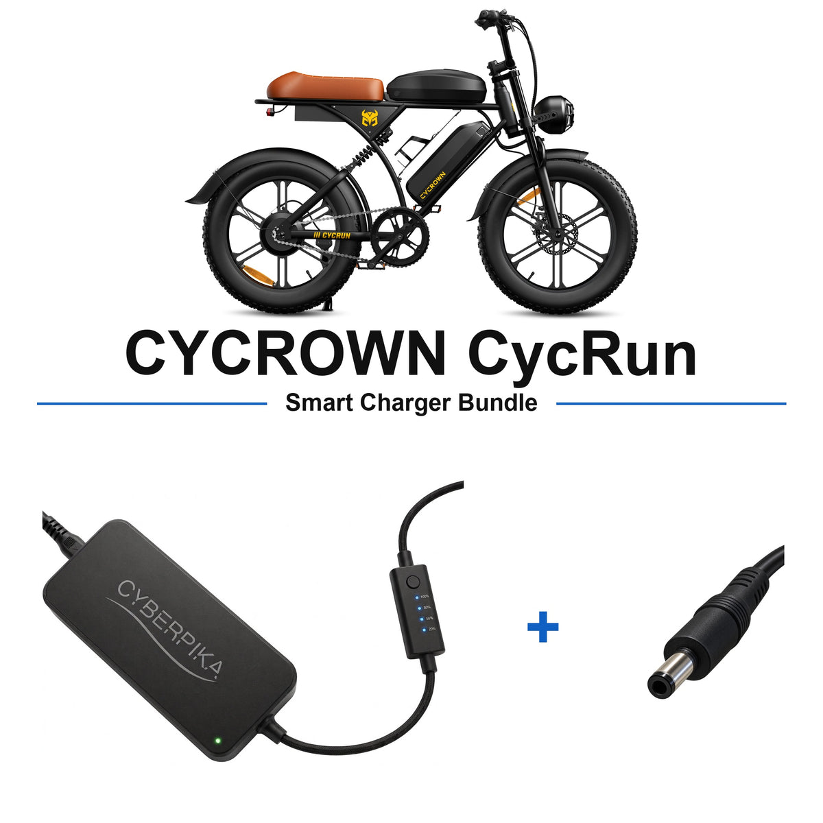 CYCROWN CycRun CyberPika smart charger bundle