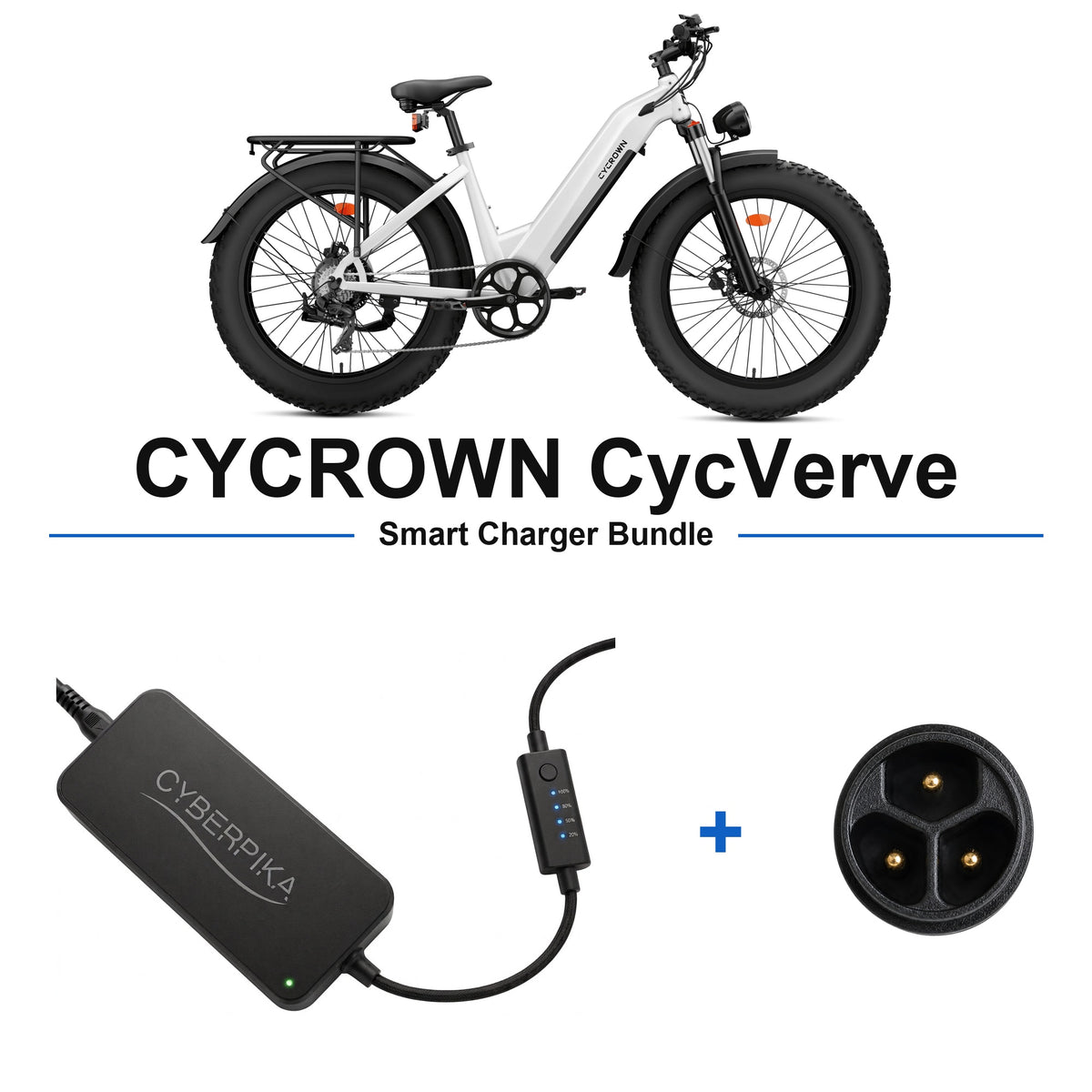 CYCROWN CycVerve CyberPika smart charger bundle