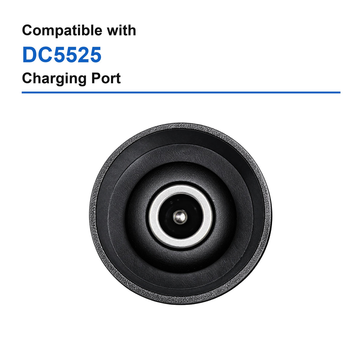 Compatible with DC5525 charging port