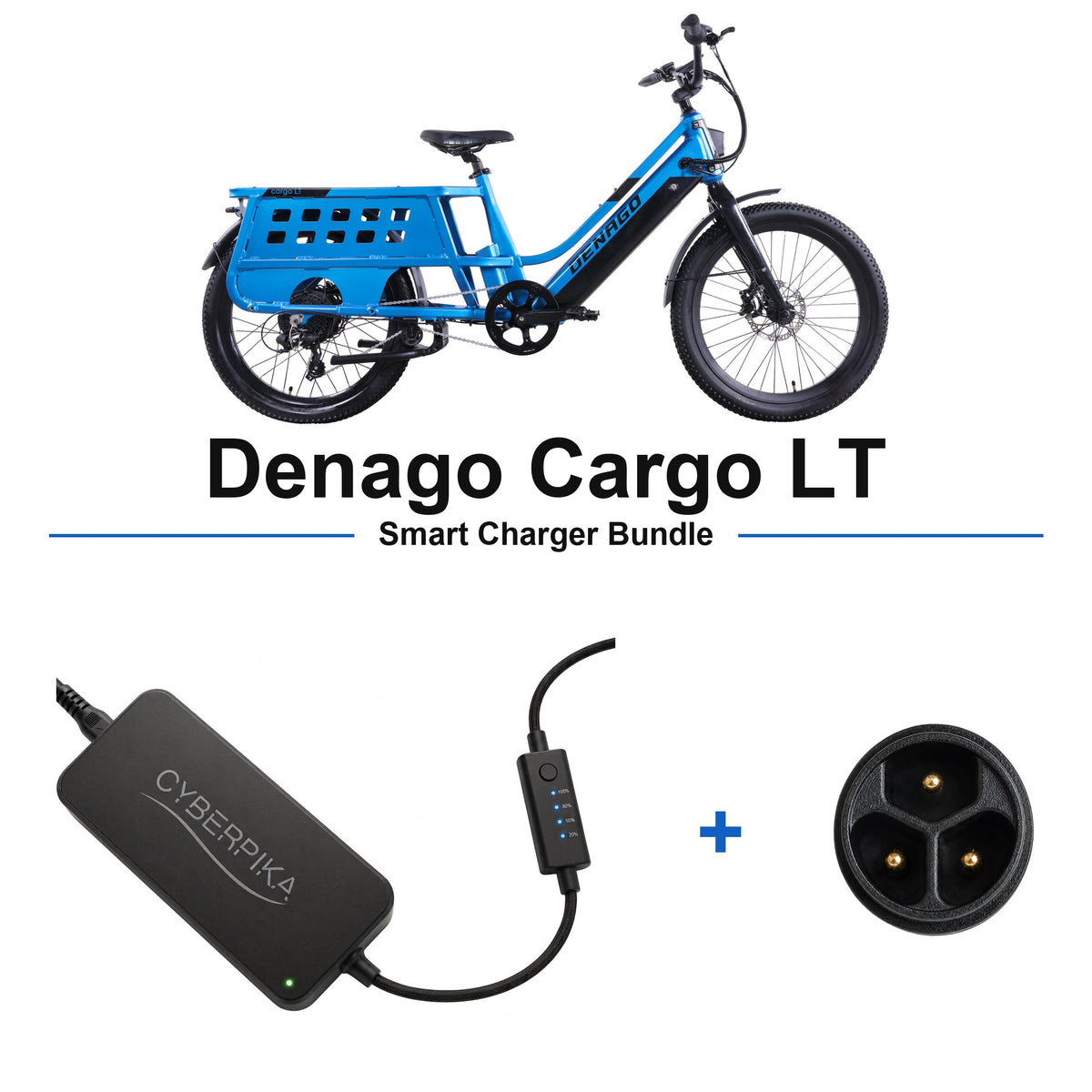 Denago Cargo LT CyberPika smart charger bundle