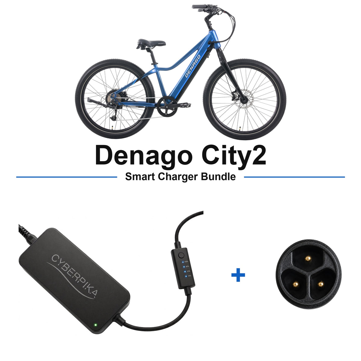 Denago City2 CyberPika smart charger bundle