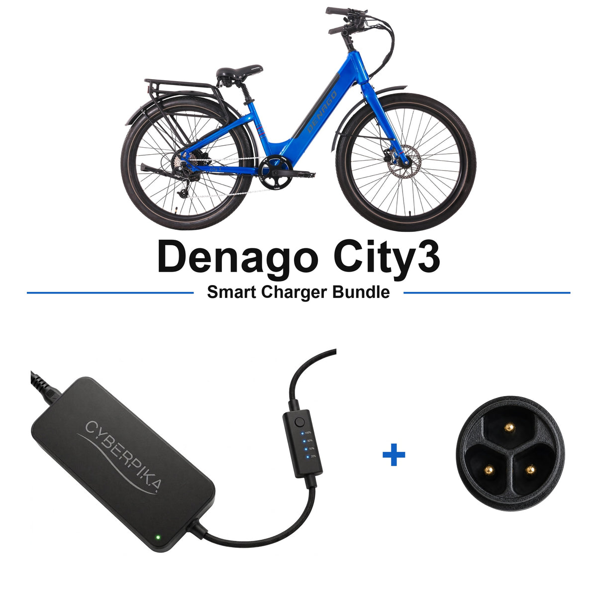 Denago City3 CyberPika smart charger bundle