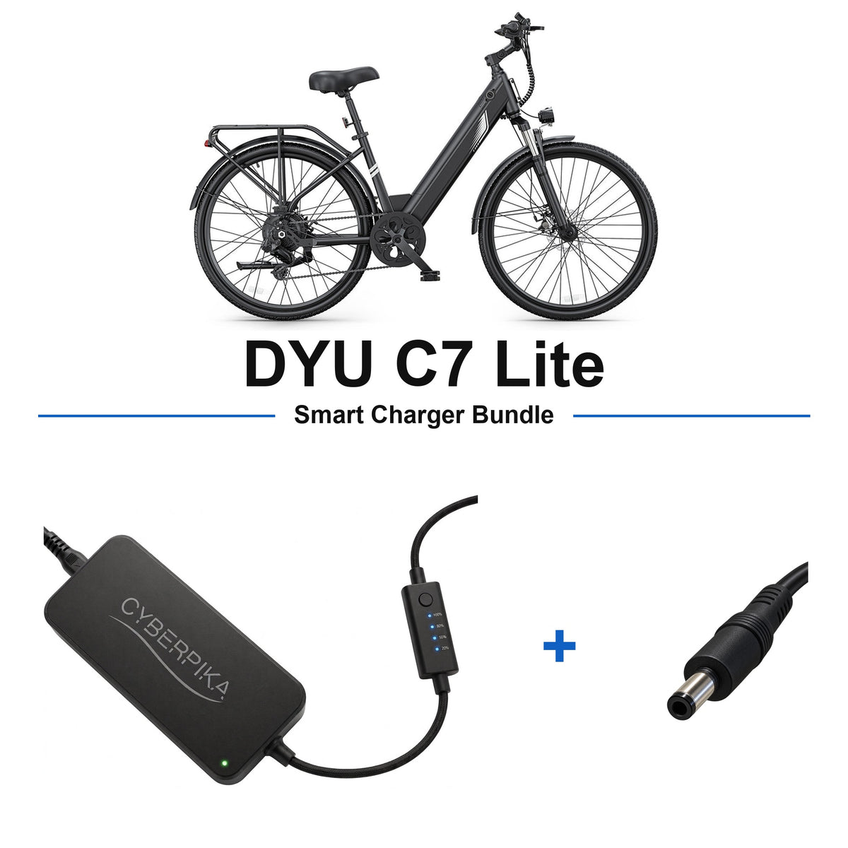 DYU C7 Lite CyberPika smart charger bundle