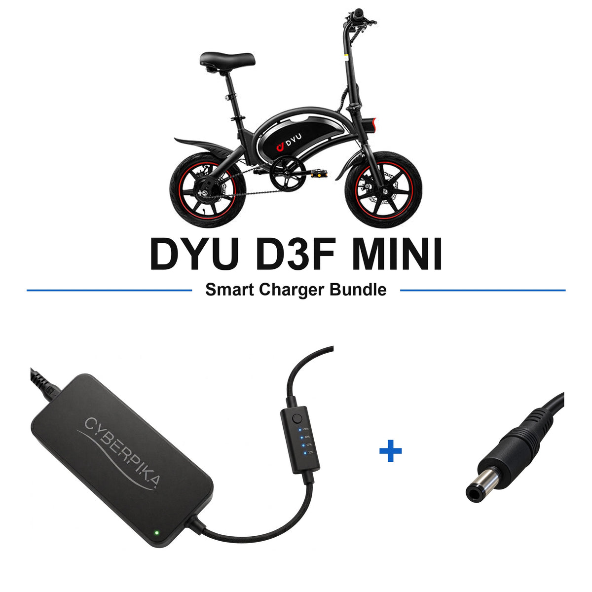 DYU D3F MINI CyberPika smart charger bundle