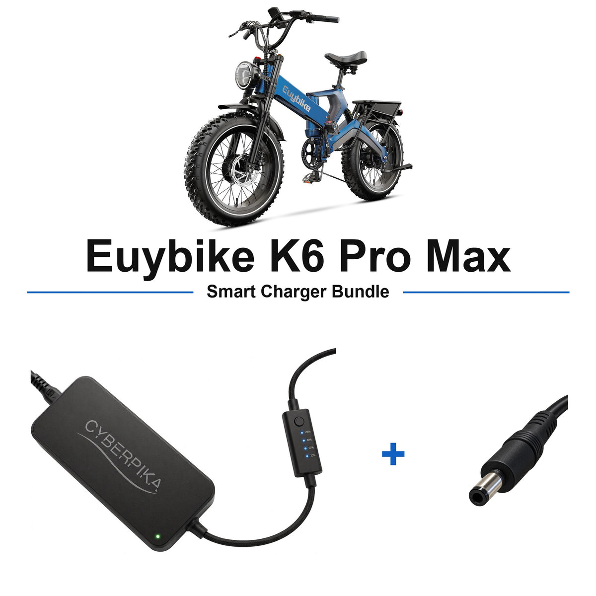 Euybike K6 Pro Max CyberPika smart charger bundle