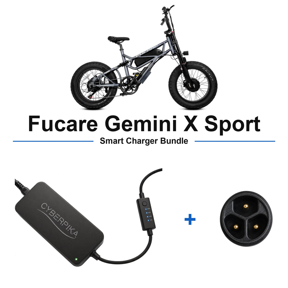 Fucare Gemini X Sport CyberPika smart charger bundle