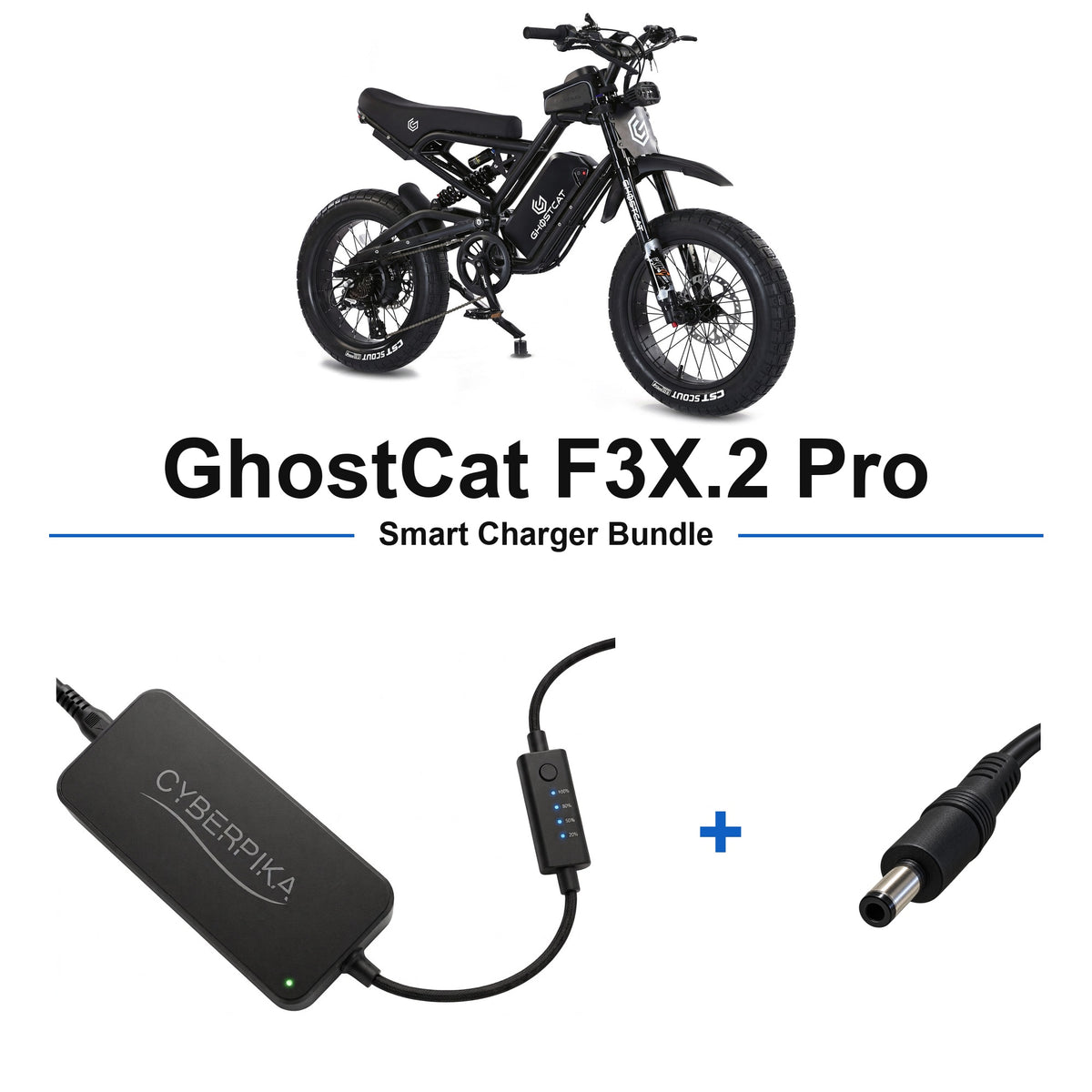 GhostCat F3X.2 Pro CyberPika smart charger bundle