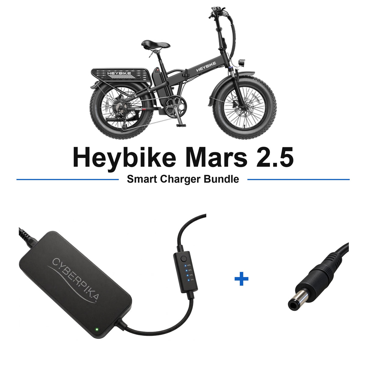 Heybike Mars 2.5 CyberPika smart charger bundle