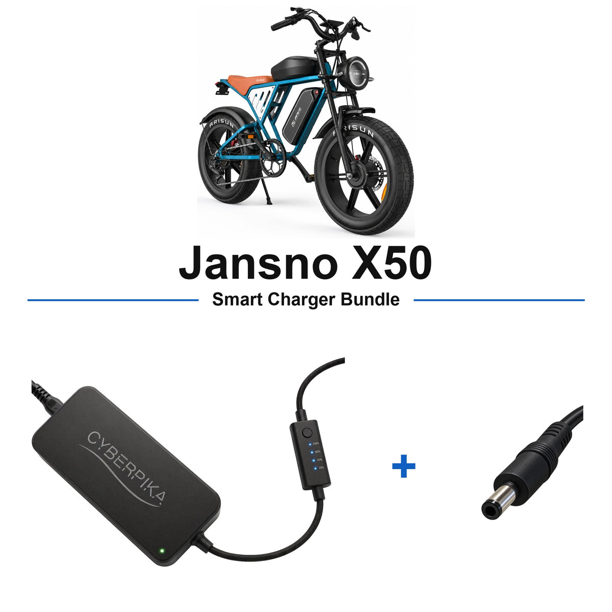 Jansno X50 CyberPika smart charger bundle