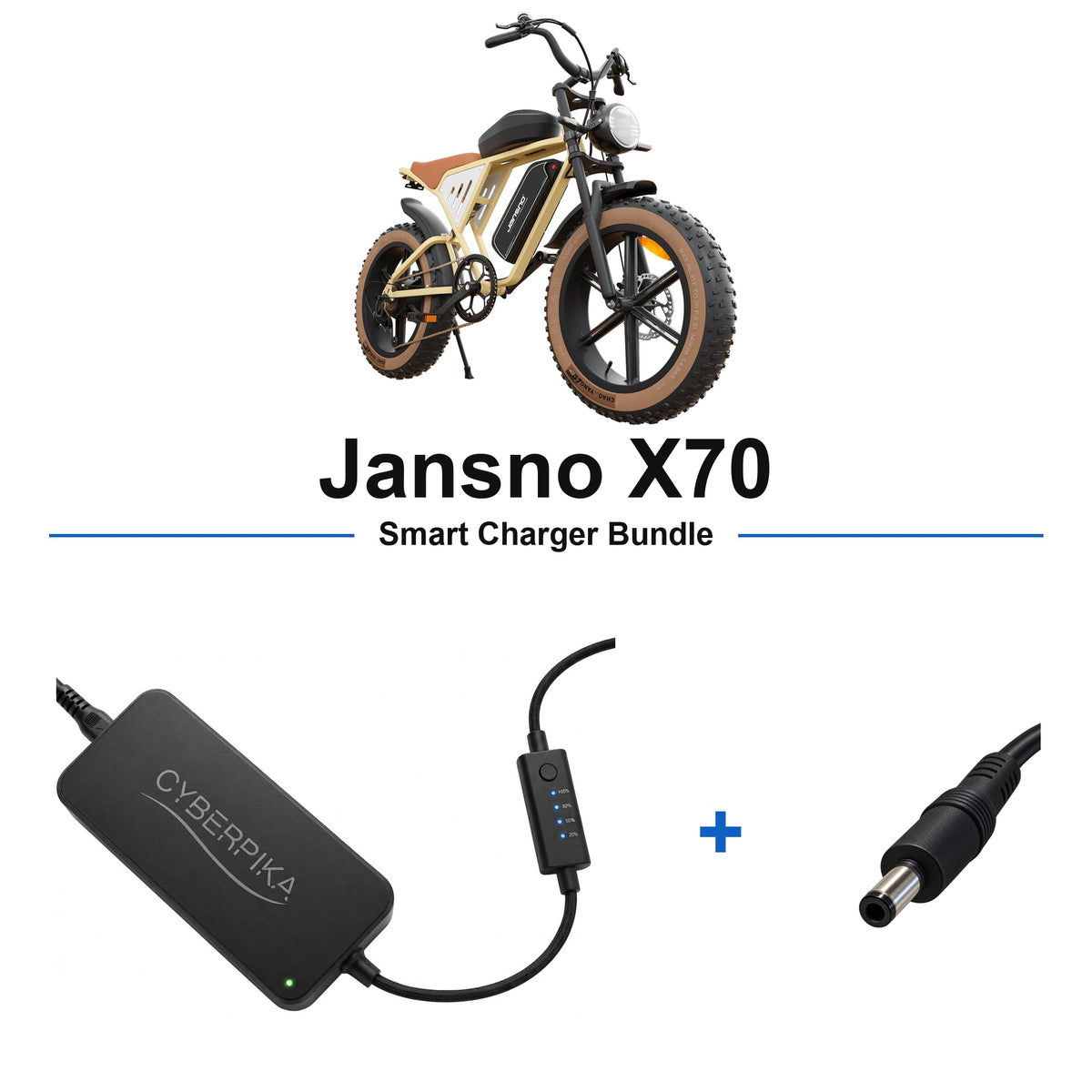 Jansno X70 CyberPika smart charger bundle