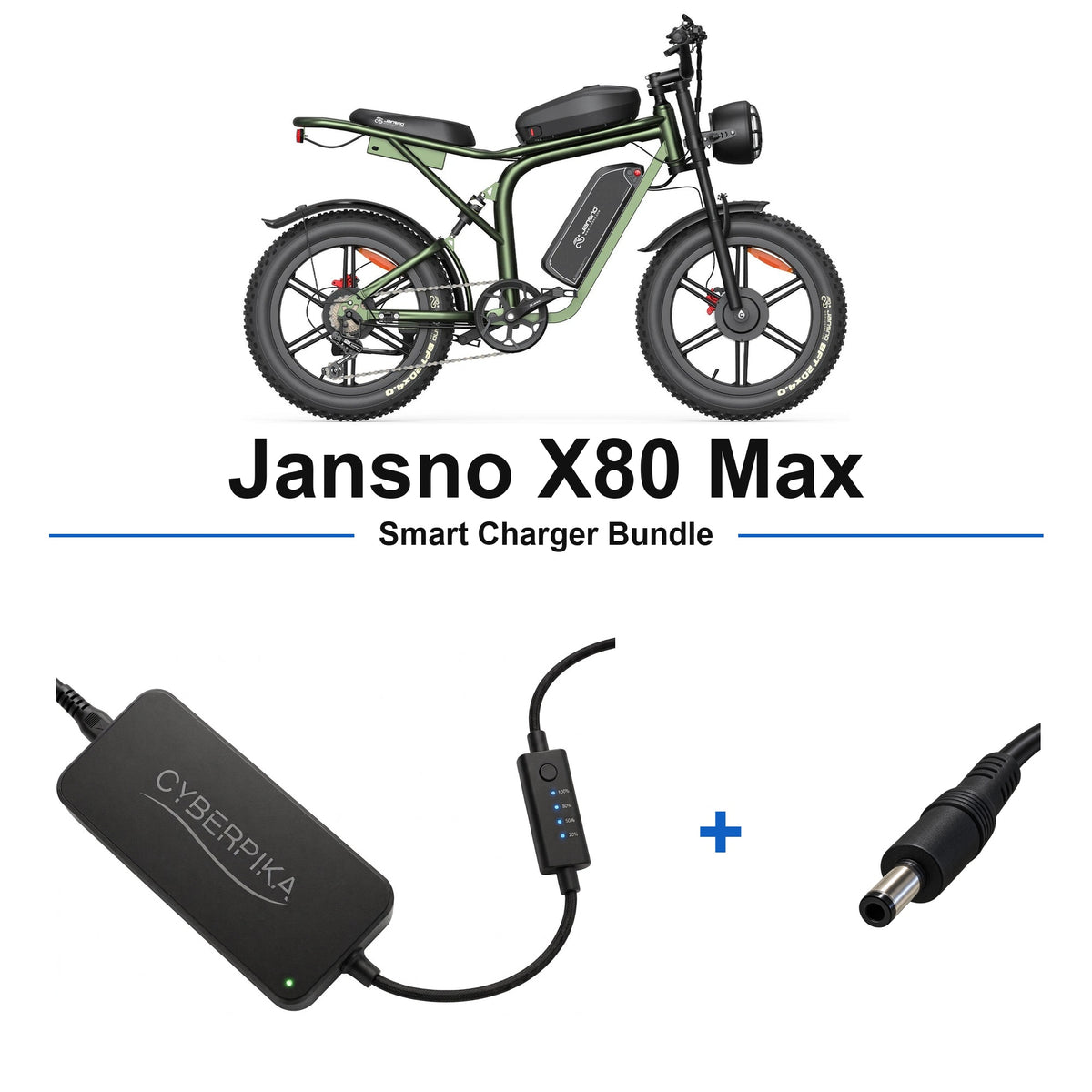 Jansno X80 Max CyberPika smart charger bundle