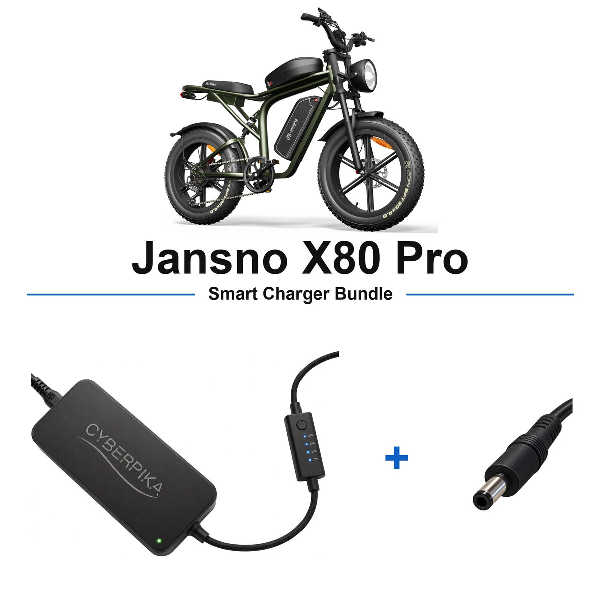 Jansno X80 Pro CyberPika smart charger bundle
