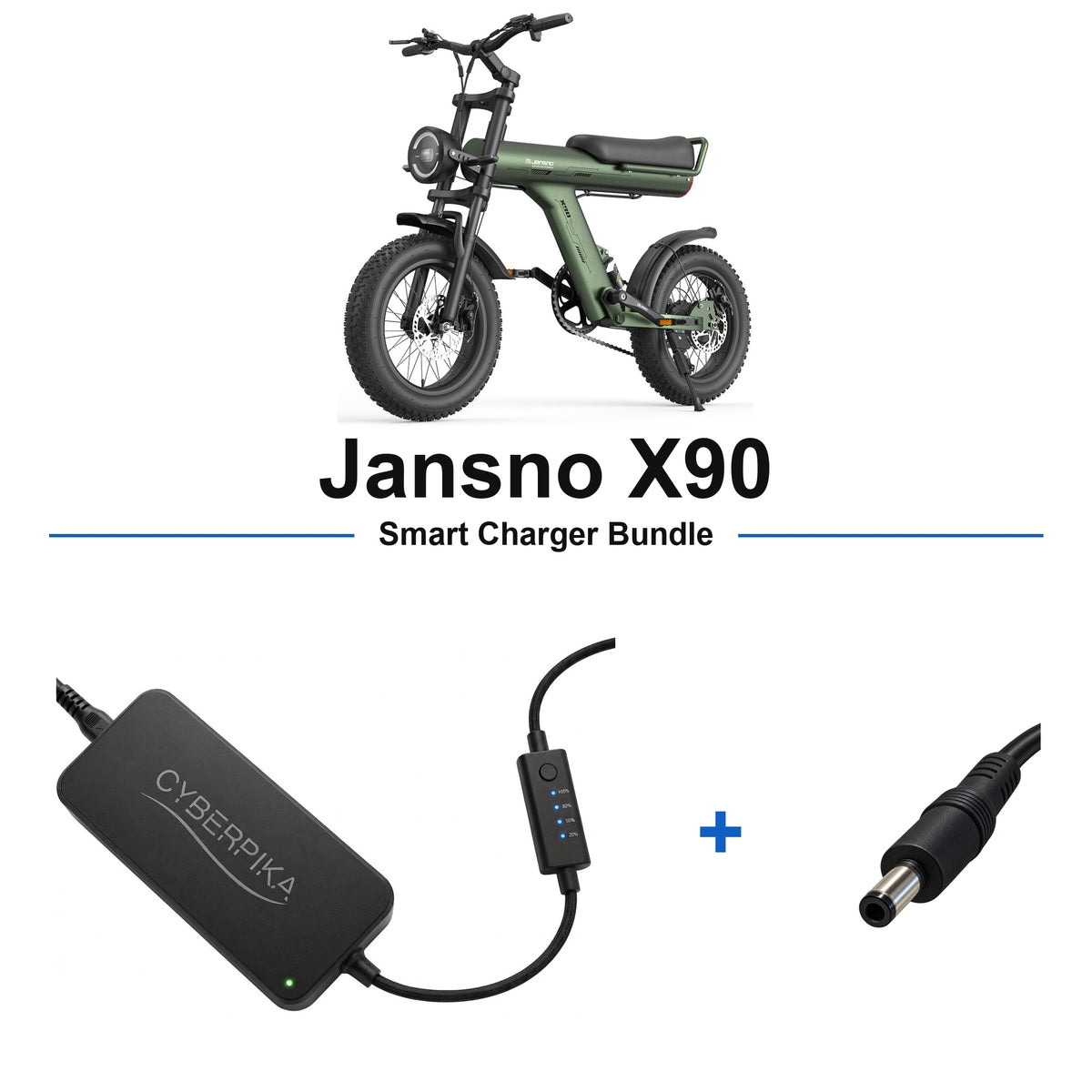 Jansno X90 CyberPika smart charger bundle