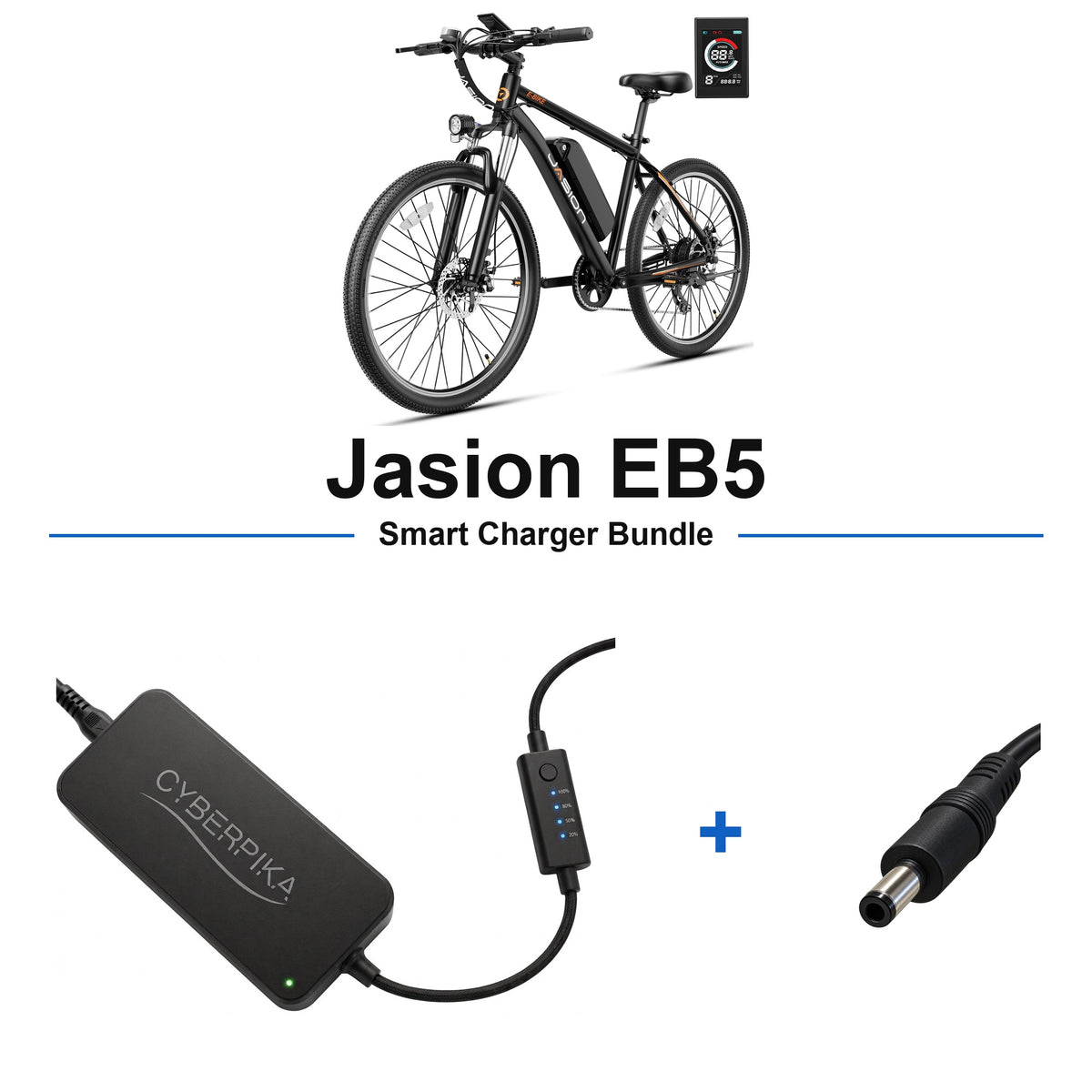 Jasion EB5 CyberPika smart charger bundle