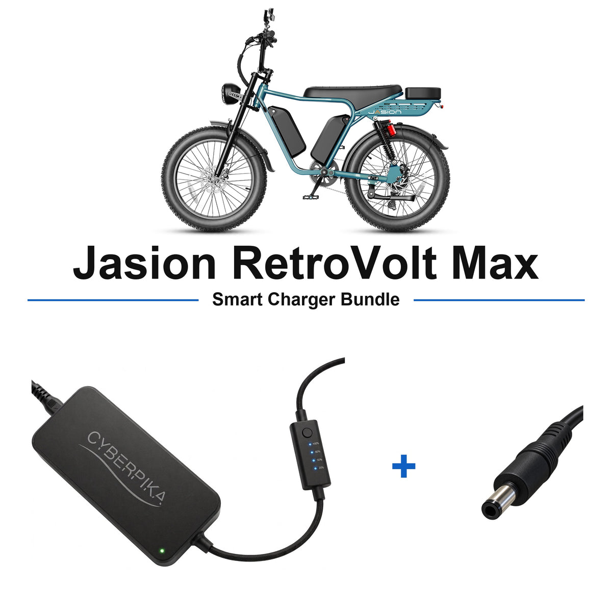 Jasion RetroVolt Max CyberPika smart charger bundle