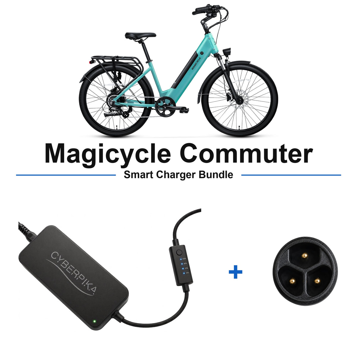 Magicycle Commuter CyberPika smart charger bundle