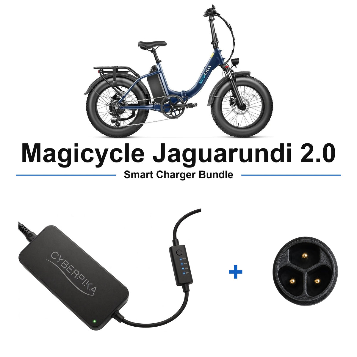Magicycle Jaguarundi 2.0 CyberPika smart charger bundle