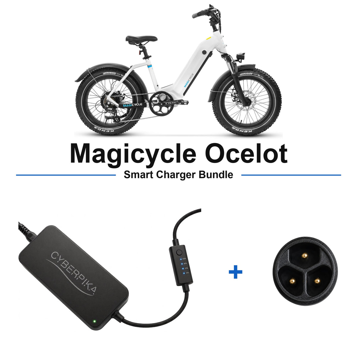 Magicycle Ocelot CyberPika smart charger bundle
