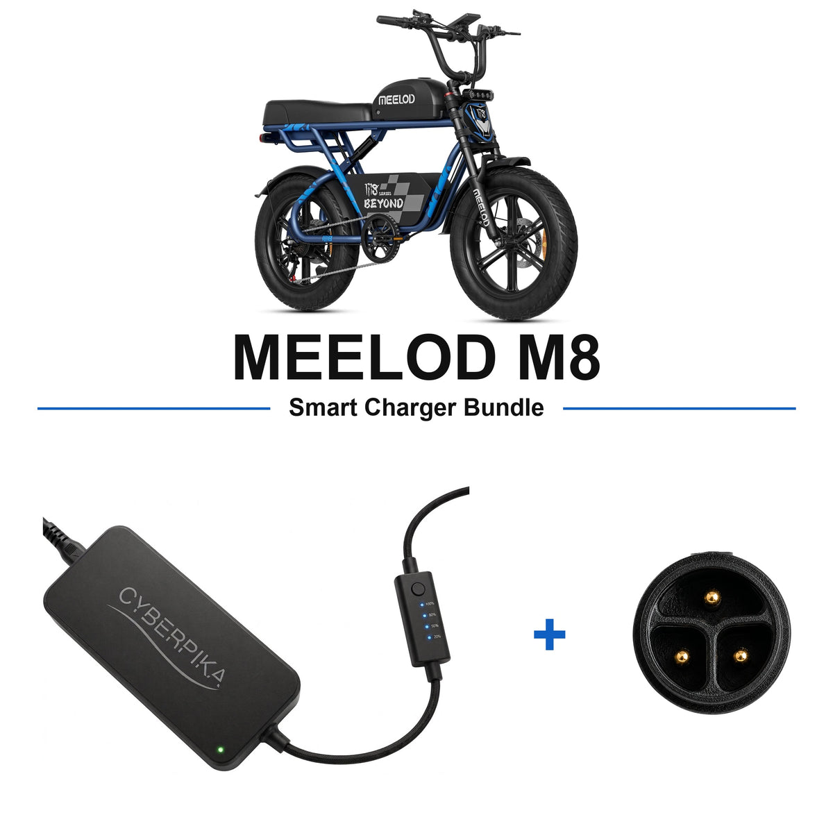 MEELOD M8 CyberPika smart charger bundle