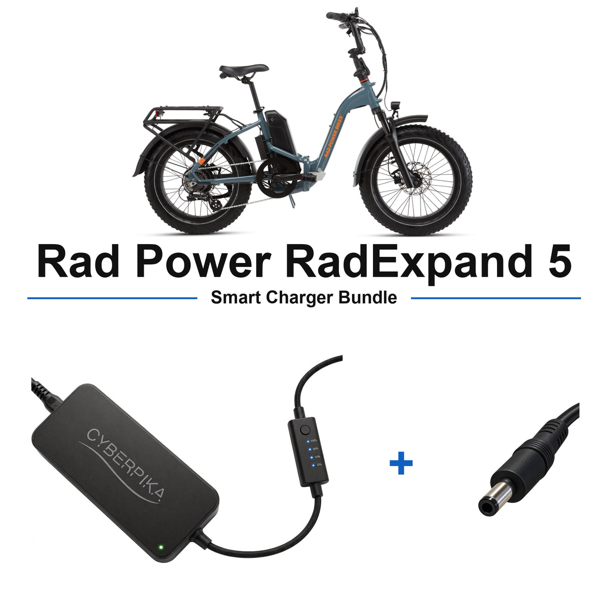 Rad Power RadExpand 5 CyberPika smart charger bundle