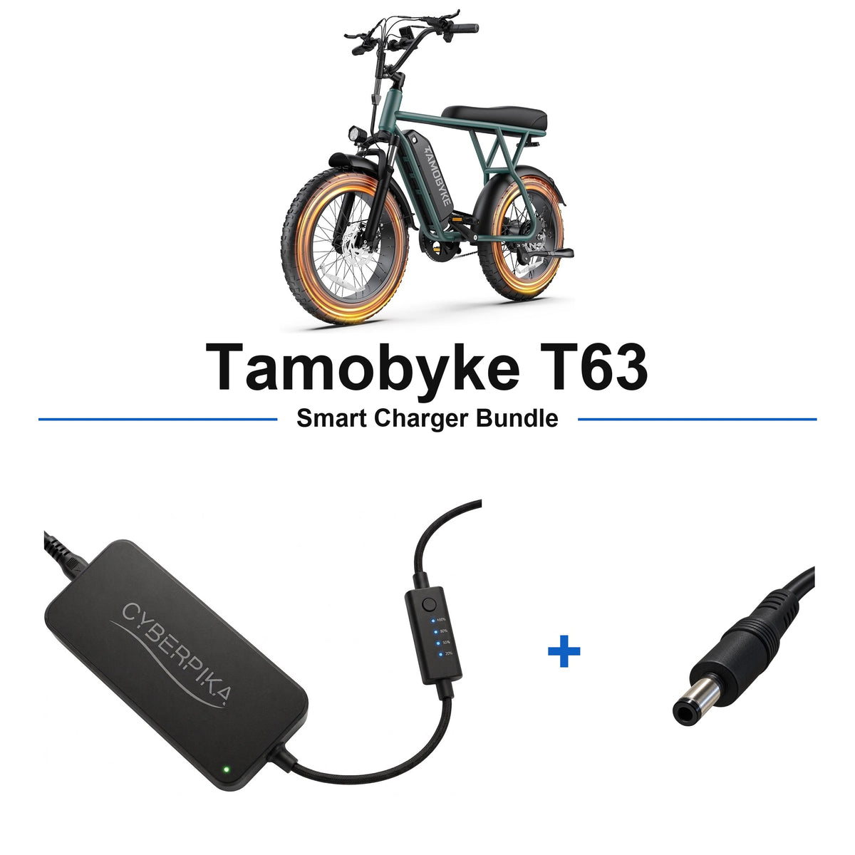 Tamobyke T63 CyberPika smart charger bundle