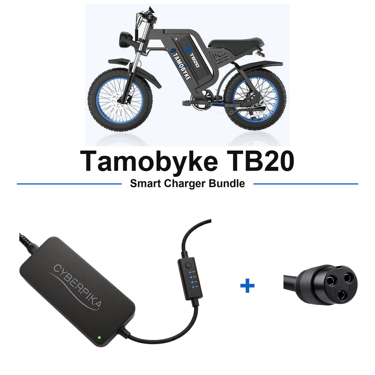 Tamobyke TB20 CyberPika smart charger bundle