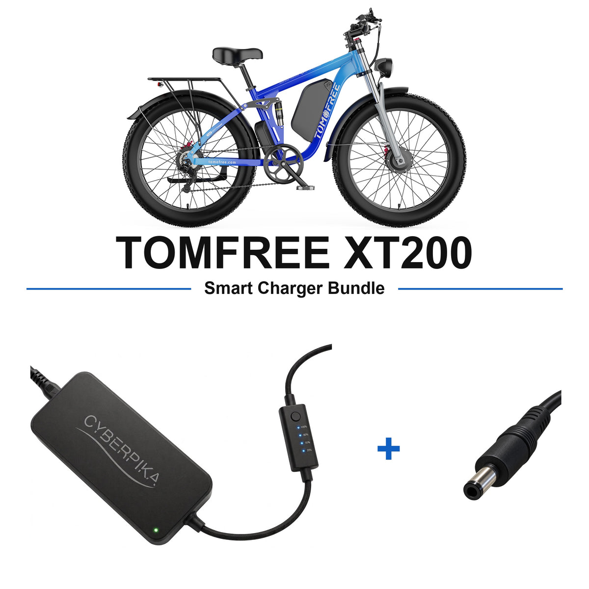TOMFREE XT200 CyberPika smart charger bundle