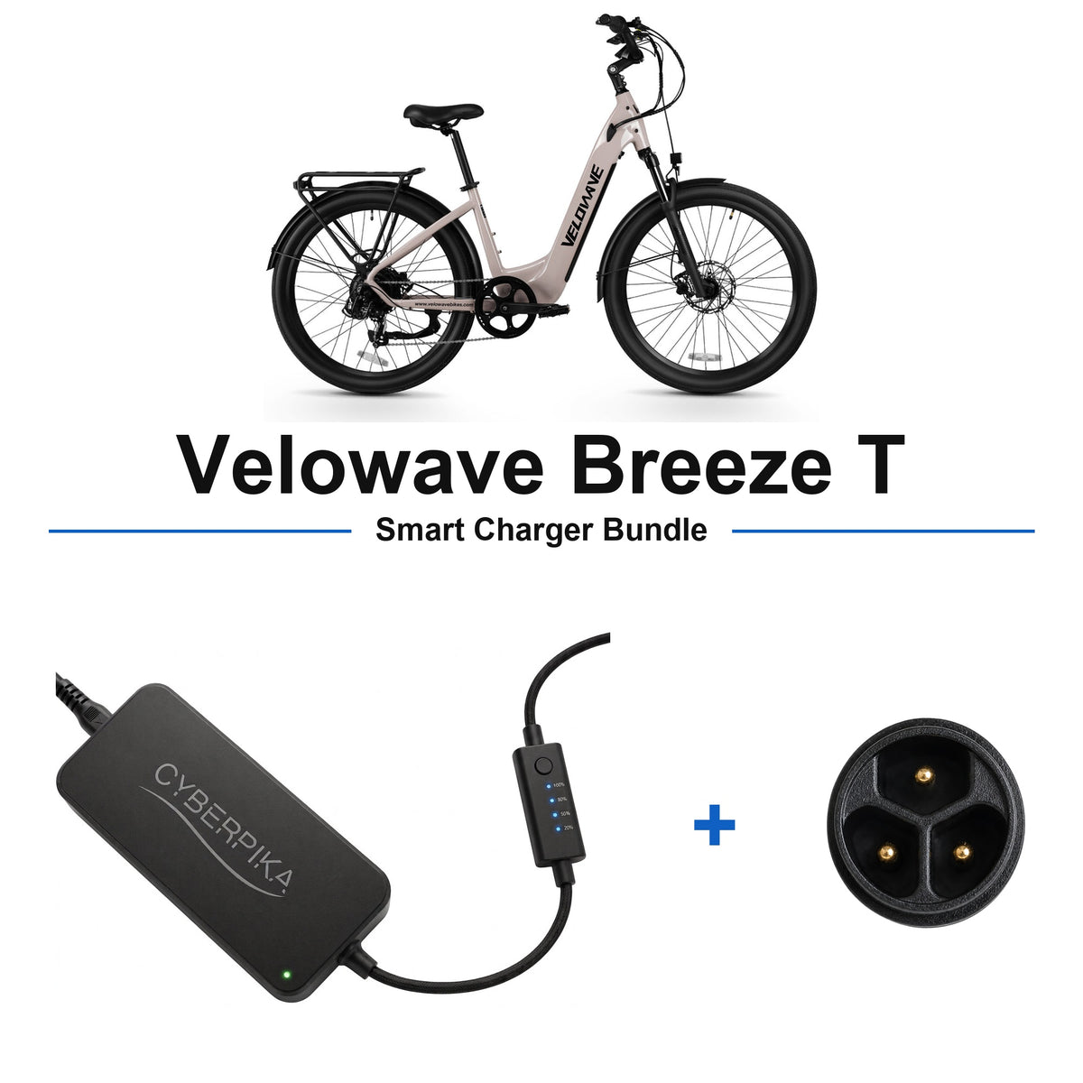Velowave Breeze T CyberPika smart charger bundle