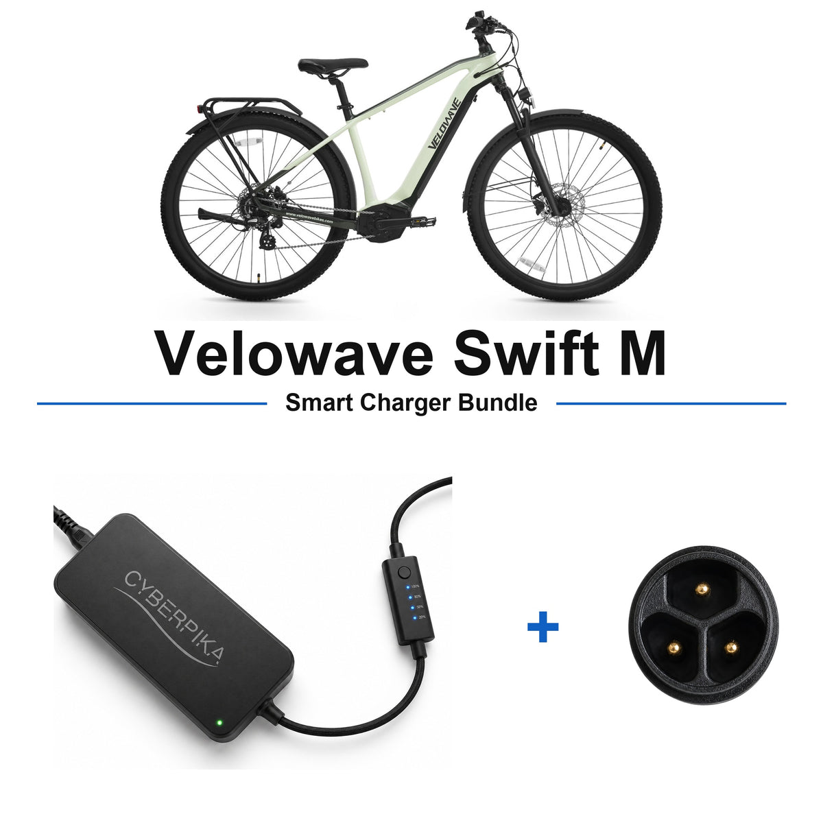Velowave Swift M CyberPika smart charger bundle