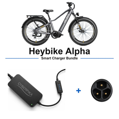 Heybike Alpha CyberPika smart charger bundle